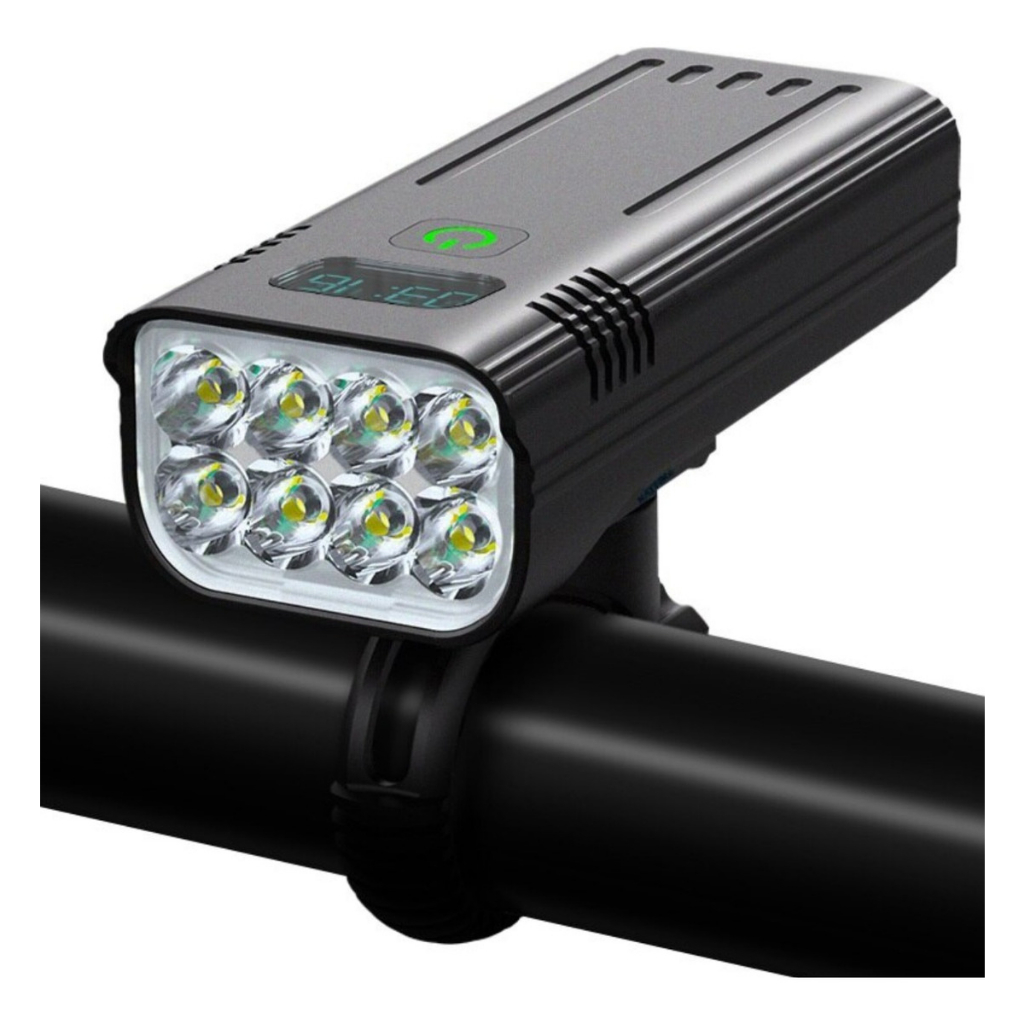 Farol Para Bicicleta com Medidor Jws Led T6 Super Potente Mtb Bike ...