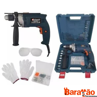 Furadeira De Impacto Com Auto Reverso 1000w 13mm Nakasaki
