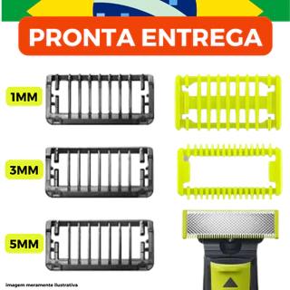Pentes 1mm 3mm 5mm Para Barbeador Elétrico Philips Oneblade QP2510 QP2520 QP2521 QP2522 QP2530 QP2531