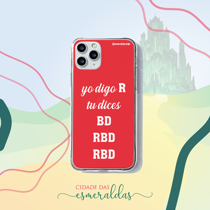 Capinha de Celular Ilustrada | RBD - Yo digo R | Shopee Brasil