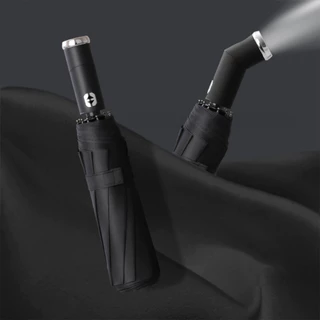Guarda Chuva Sombrinha Masculina Feminina Automático Dobrável Portátil Prática Luz de LED