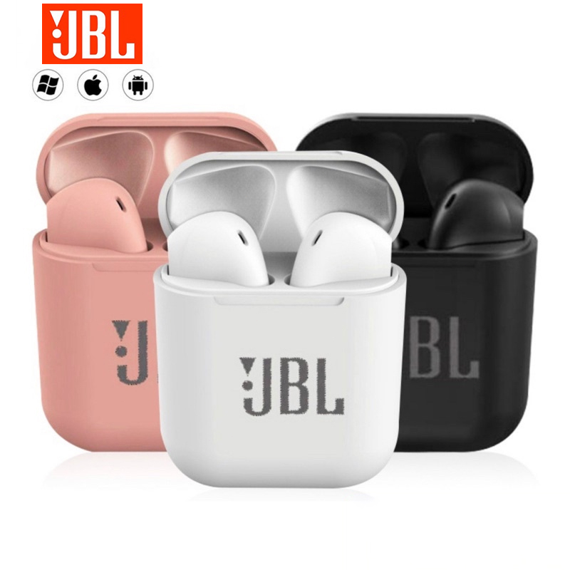 Fone De Ouvido Sem Fio jbl i12 Tws Bluetooth Estéreo Para Smartphone Android IOS