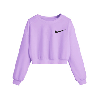 Moletom best sale cropped nike