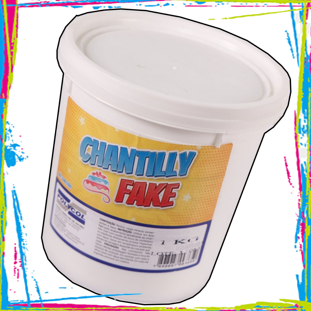 Chantilly Fake Polycol 1kg Shopee Brasil