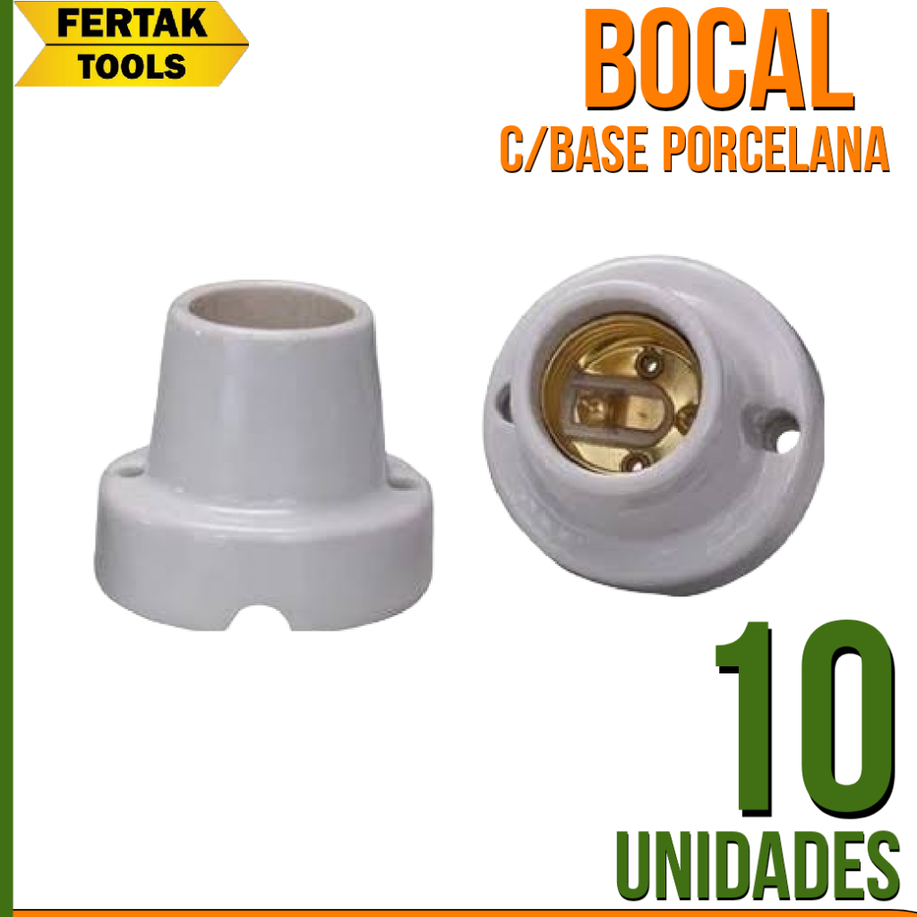 Bocal soquete porta lampada c/ base