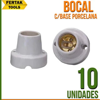 Bocal soquete porta lampada c/ base