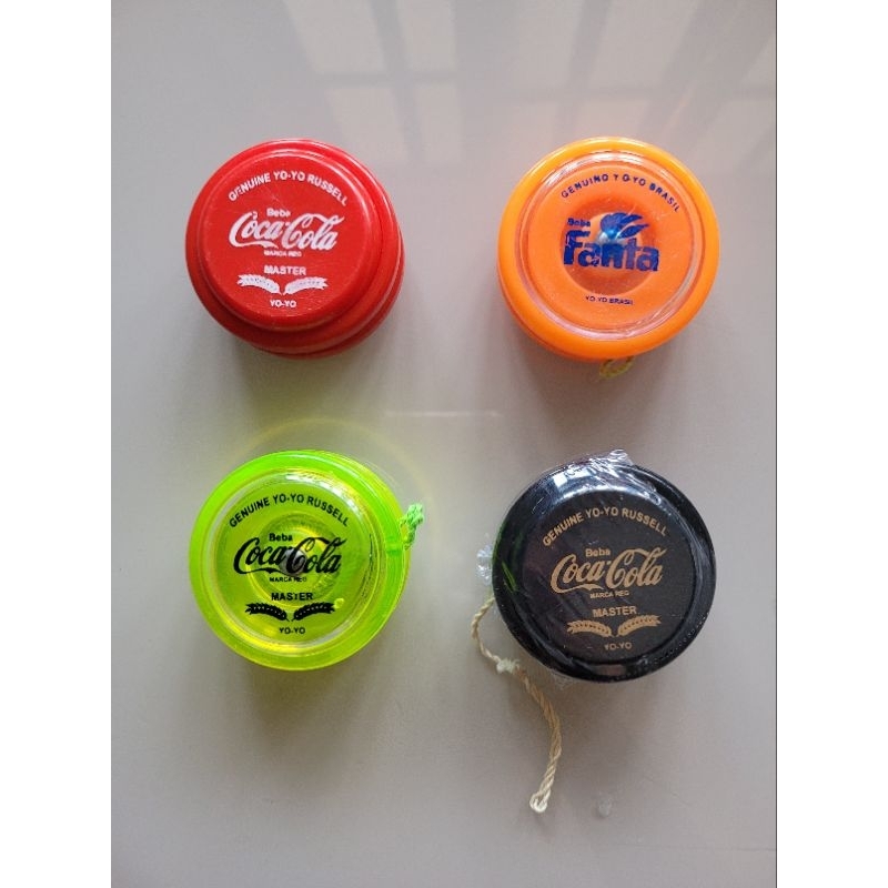 4 yoyo (ioiô,yo-yo) Profissional Coca Cola Fanta Sprite Retrô Coleção  YOYOBRASIL Personalizados + 6 Cordas