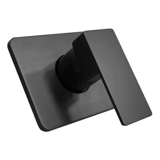 Acabamento Monocomando para registro Monocomando Quadrado Base Docol Black Preto