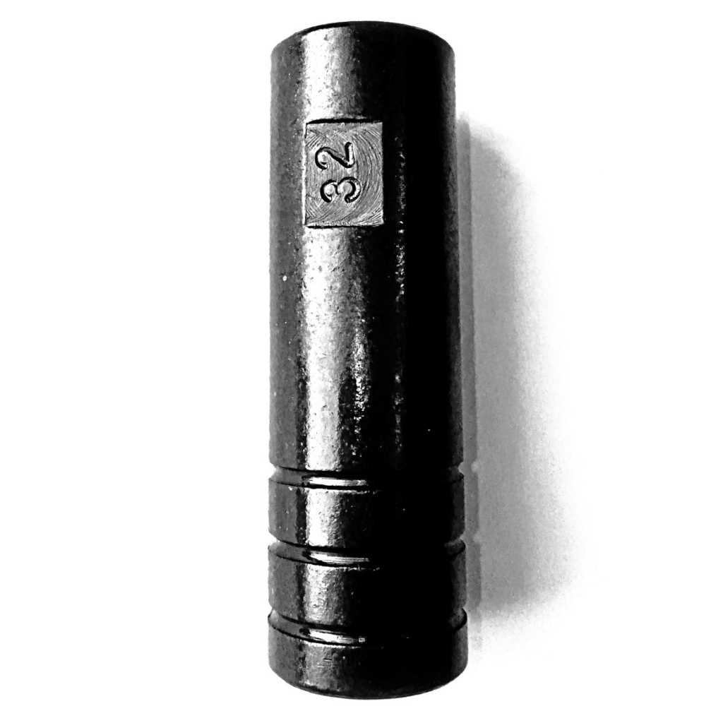 Calibrador em aço 1020 oxidado para calibrar cal 32