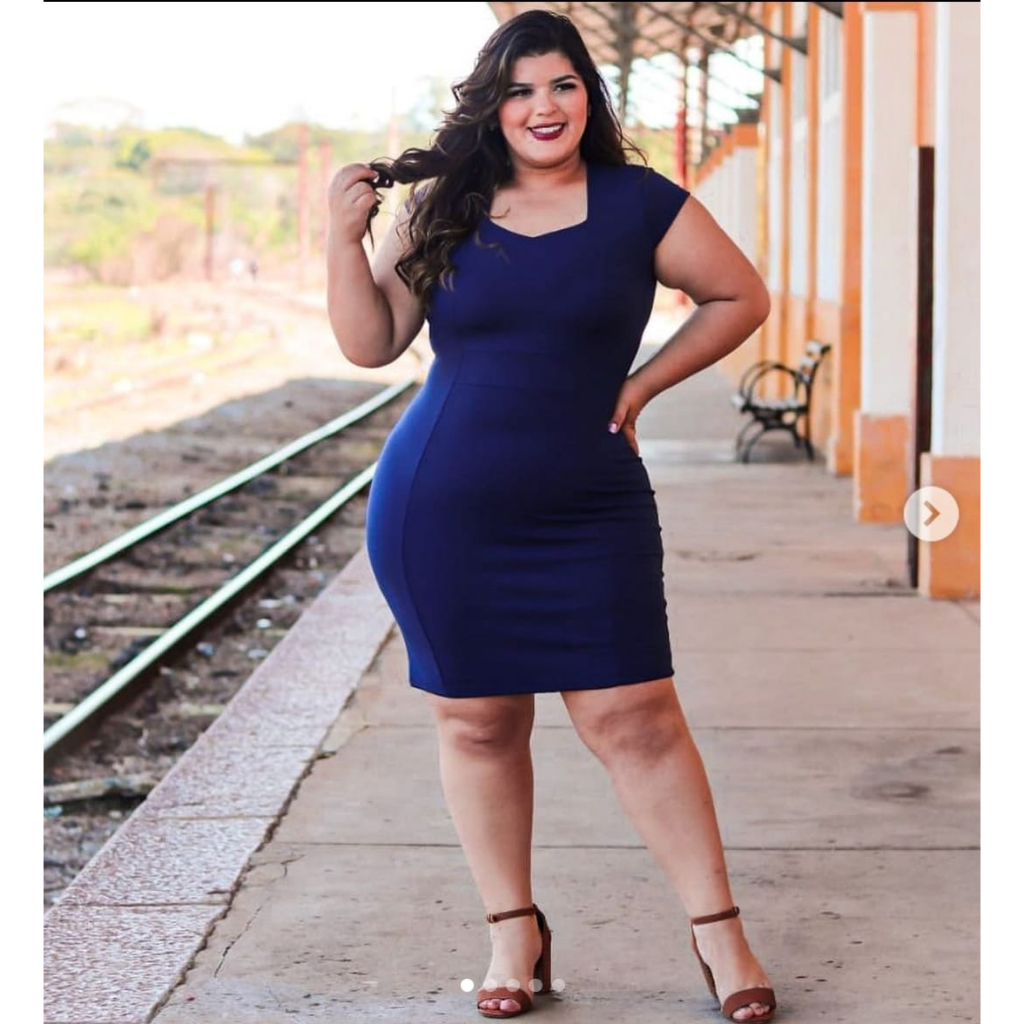 VESTIDO MODA EVANGÉLICA BÁSICO PLUS SIZE DIA A DIA DE MALHA CREPE DO GG AO  G4