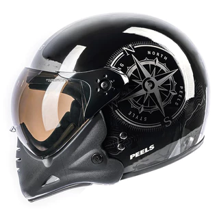 Capacete Moto Peels F-21 F21 North Fechado Motociclista Lançamento Preto Brilho