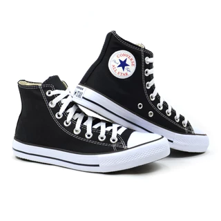 Tênis AII Star Preto Cano Alto Feminino E Masculino