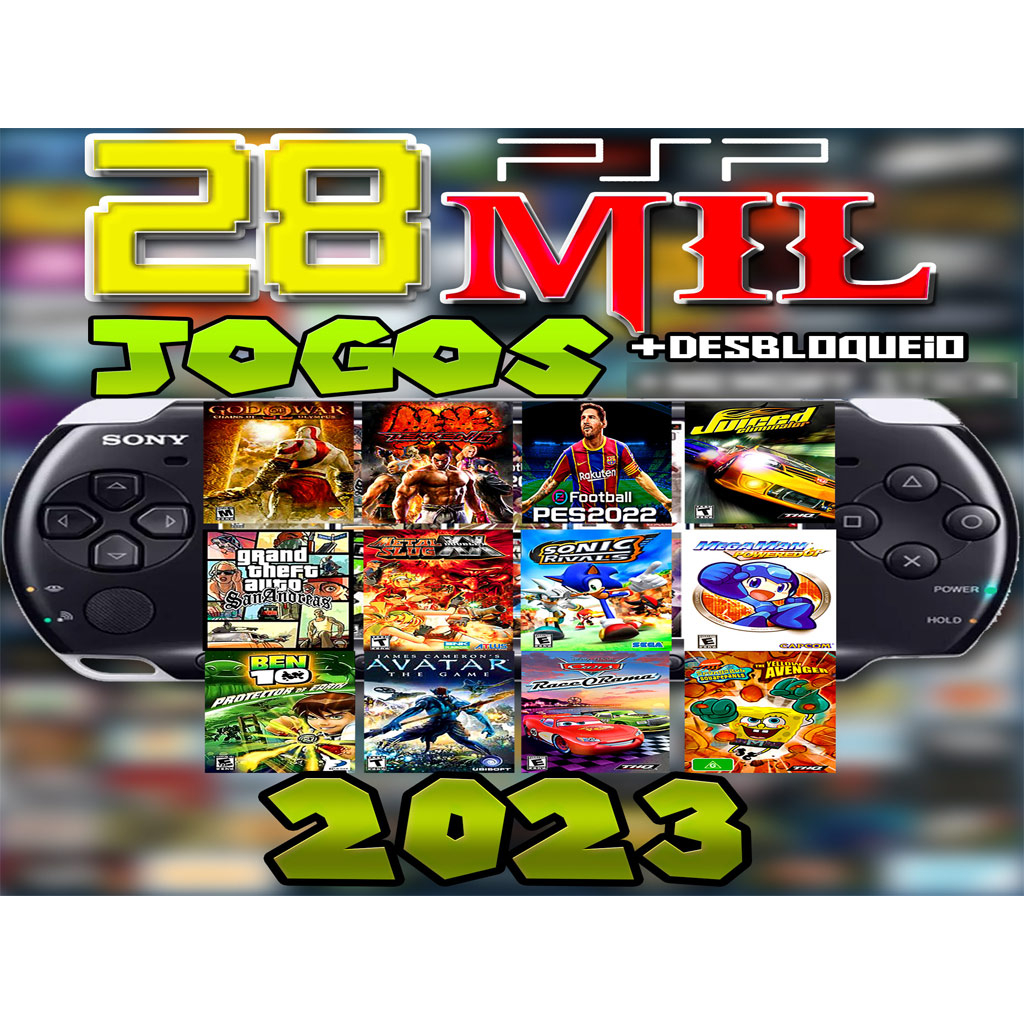 Micro SD 28.000 jogos p/ PSP 1000,2000.3000,Street