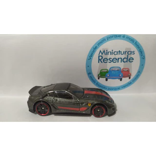 (24VE2-210-III) Hot Wheels Ferrari 599xx - CINZA (Miniatura ORIGINAL loose)