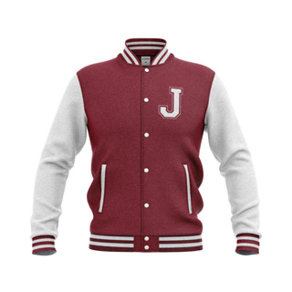 Jaqueta College Americana - Blusa moletom de frio Letra - J