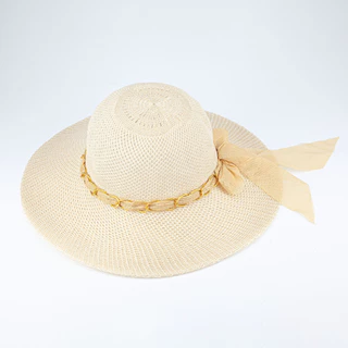 Chapéu De Praia Floppy Aba Grande Feminino Sombreiro Lacinho