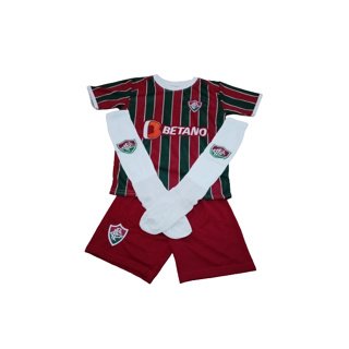 Conjunto Infantil Do Fluminense Com/Sem Meia Esporte De Futebol