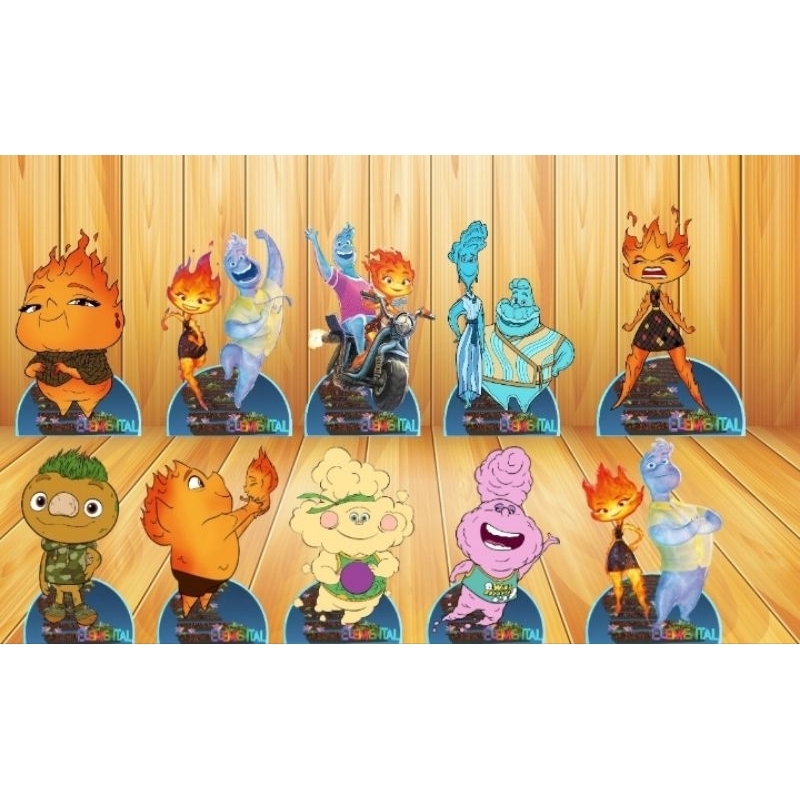 kit Elemental 10 displays de mesa de 20cm mdf 3mm | Shopee Brasil