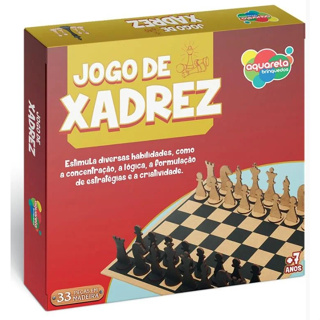 Jogo De Tabuleiro Damas Ou Xadrez Da Aquarela Brinquedos