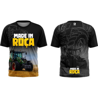 Camisa Agro com Proteção Uv Camiseta Agro com Proteção SolarTrator Rodeio Fazenda Roça Peão