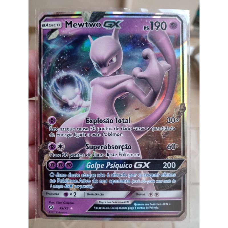 Carta Pokemon Mewtwo GX Português Original Copag 72/73 ou 31/68