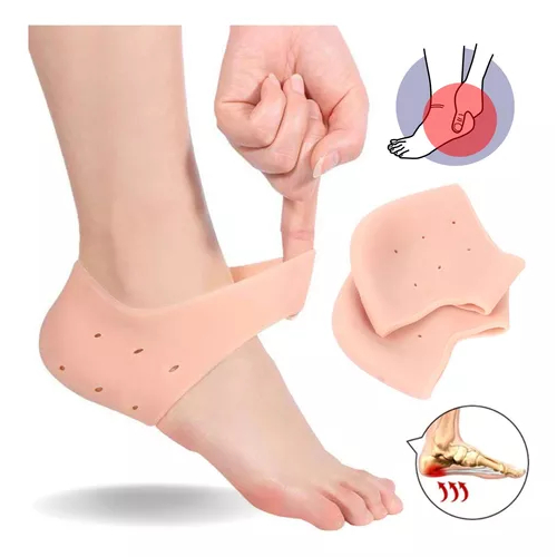 Palmilha Silicone Esporão De Calcâneo Fascite Plantar alivia dor e ressecamento evita rachaduras