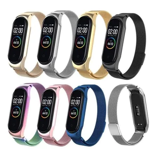 Pulseira Milanese Aço Inox Para Relógio Xiaomi Mi Band 7 6 5 4 3