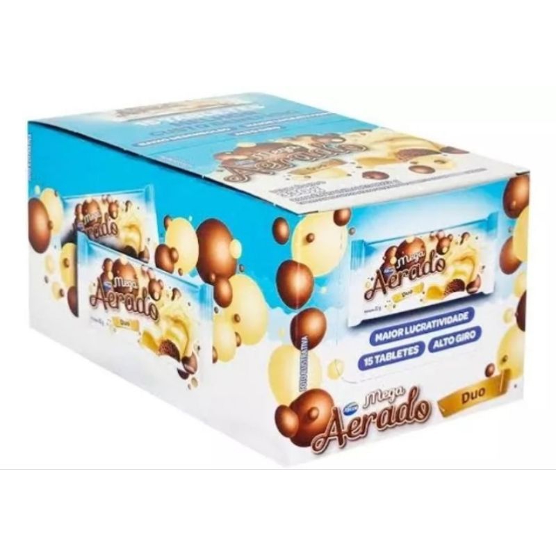 Chocolate mega Aerado Duo Arcor c/15x22gr | Shopee Brasil