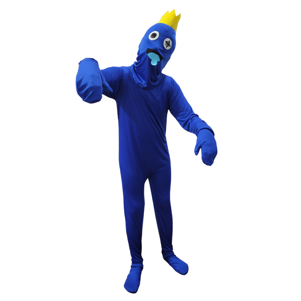 Fantasia Mais Babão Blue Rainbow Friends Roblox Infantil