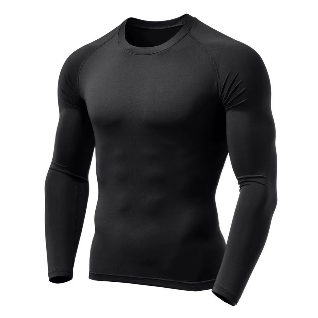 Camisa Térmica Proteção Uv 50+ Segunda Pele Camiseta Blusa Malha Fria Unissex Academia Manga Longa