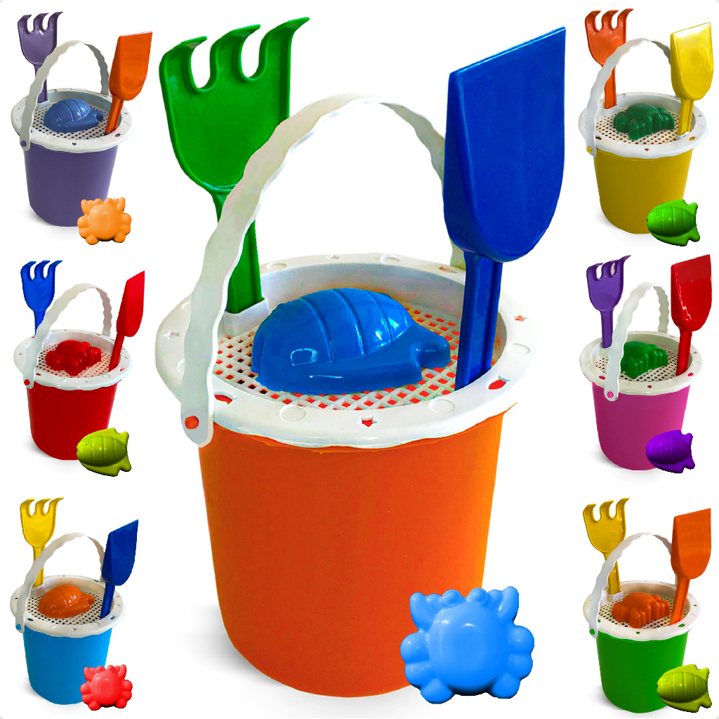 Kit 10 Brinquedo De Praia Infantil Baldinho Aniversário