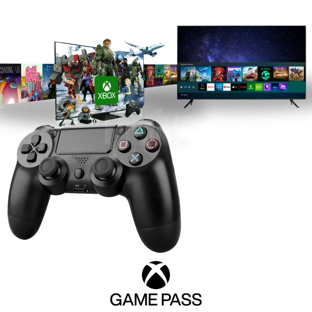 Controle Tv Samsung Au7700 Bu8000 Gaming Hub,xbox Game Pass Shopee Brasil