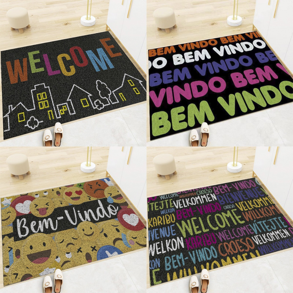 Capacho Emborrachado Para porta 60x40cm - Escorrega o Preço