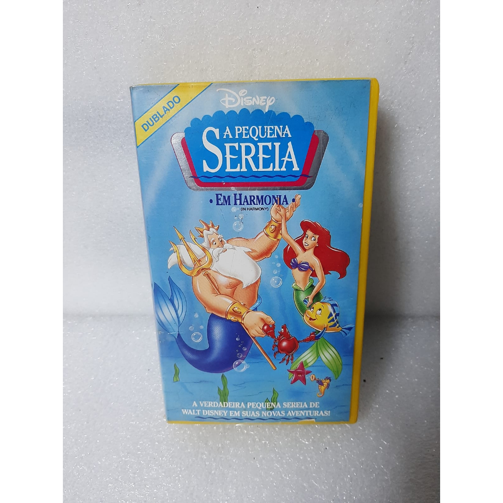 Fita VHS A Pequena Sereia Em Harmonia Original Shopee Brasil