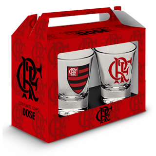 Copo Americano do Flamengo Preto 2un - 190ml - flamengo