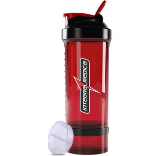 Coqueteleira 2 Doses Vermelha Tritan 700ml Integral Medica