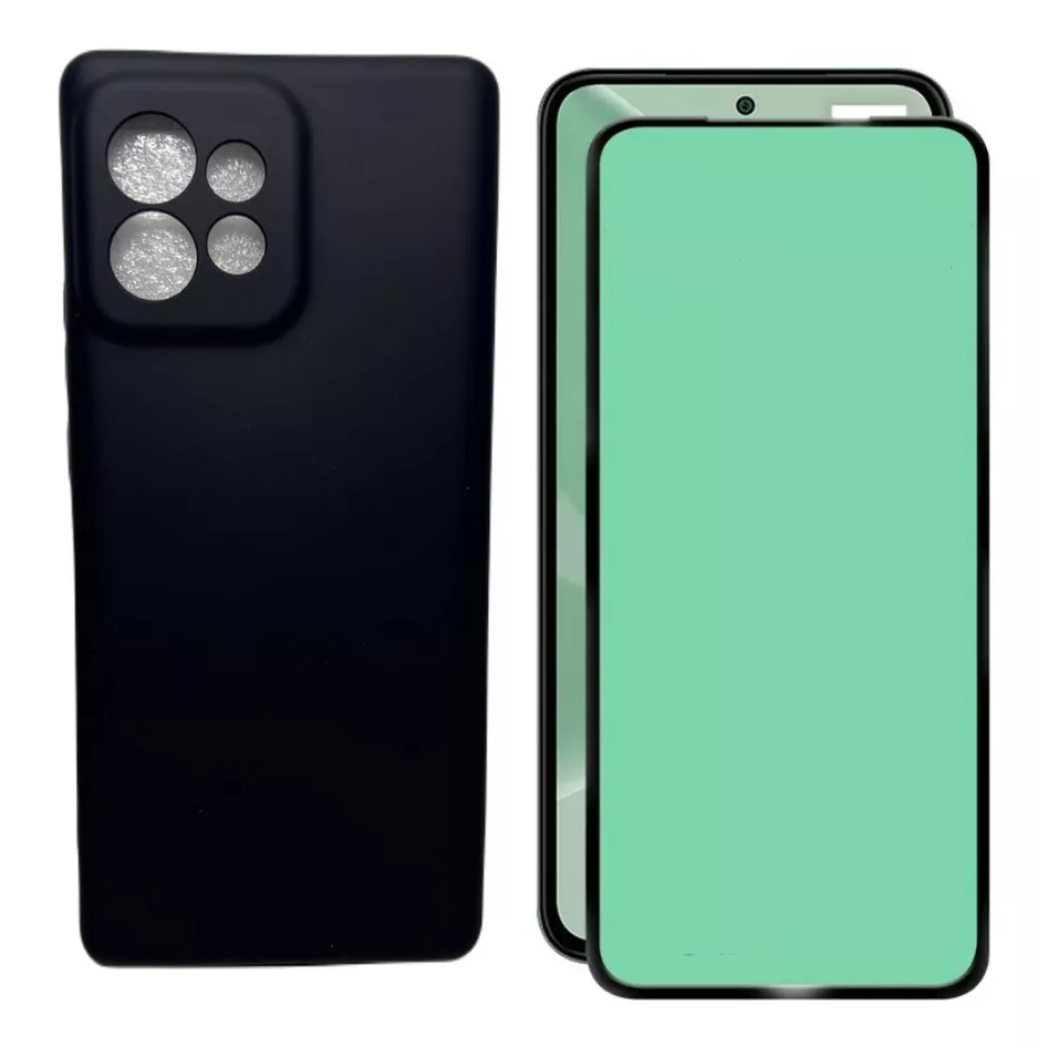 Capa Capinha + Película Ceramica Para Moto Edge 40 Pro 6.67