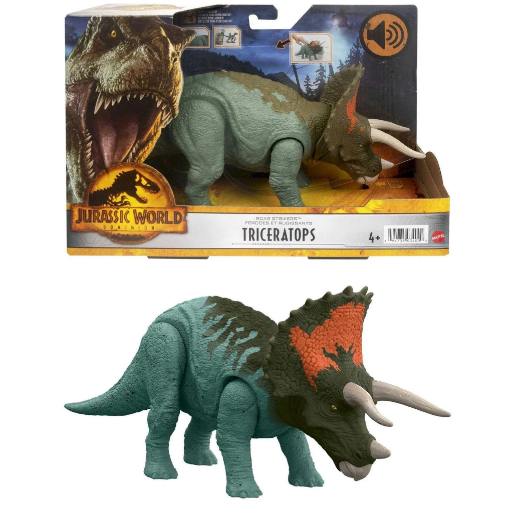 Dinossauro Grande Brinquedo Triceratops Jurassic World Mattel | Shopee ...