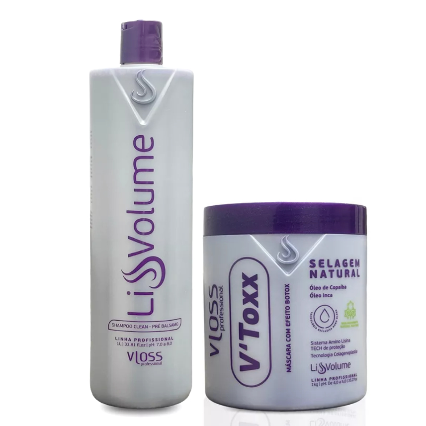 Vloss VTOXX - Botox VIOLETA 1kg + Shampoo Pré Balsamo 1Litro | Shopee ...