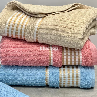 Kit 2 Toalha De Banho Tokio Luxo Gigante Canelada 140x75cm 100% Algodão