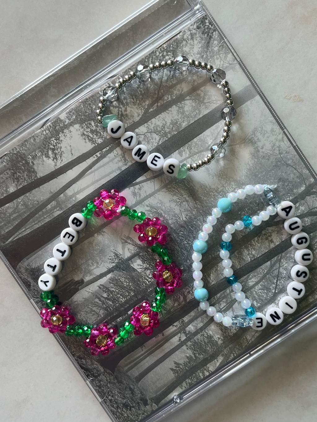 Kit 3 pulseiras folklore betty james augustine shopee brasil