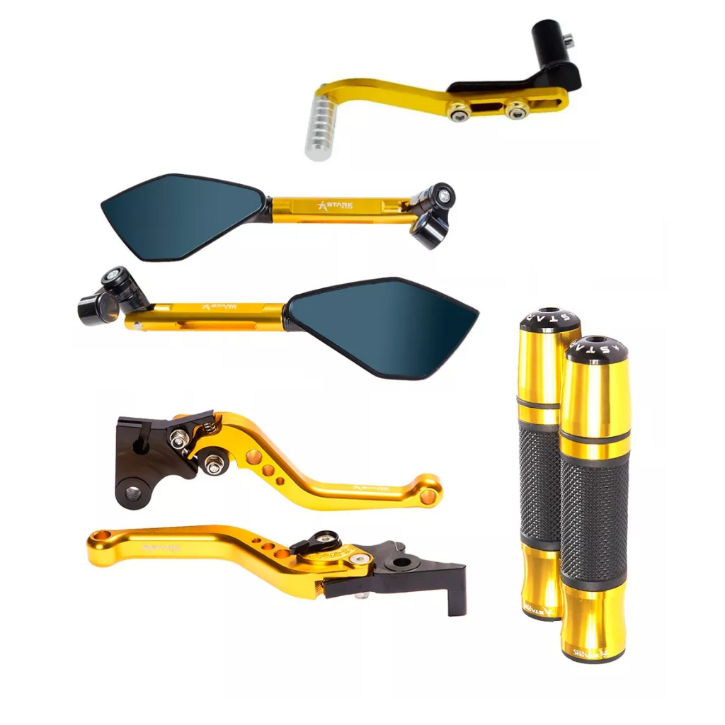 KiT Manopla Retrovisor e Pasador de Pedal De Cambio Passador Marcha Modelo Unversal