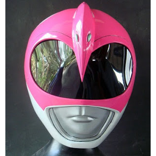 Capacete Mighty Morphin Power Rangers Rosa | Shopee Brasil