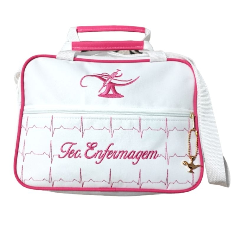Bolsa tecnico de enfermagem luxo com alça de ombro e de mãos bordada ...