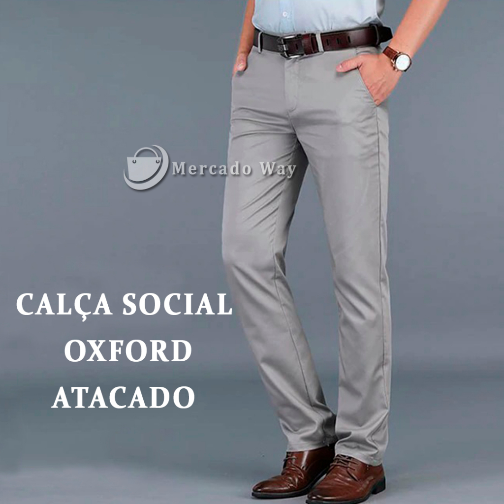 Calça Social Oxford Masculina