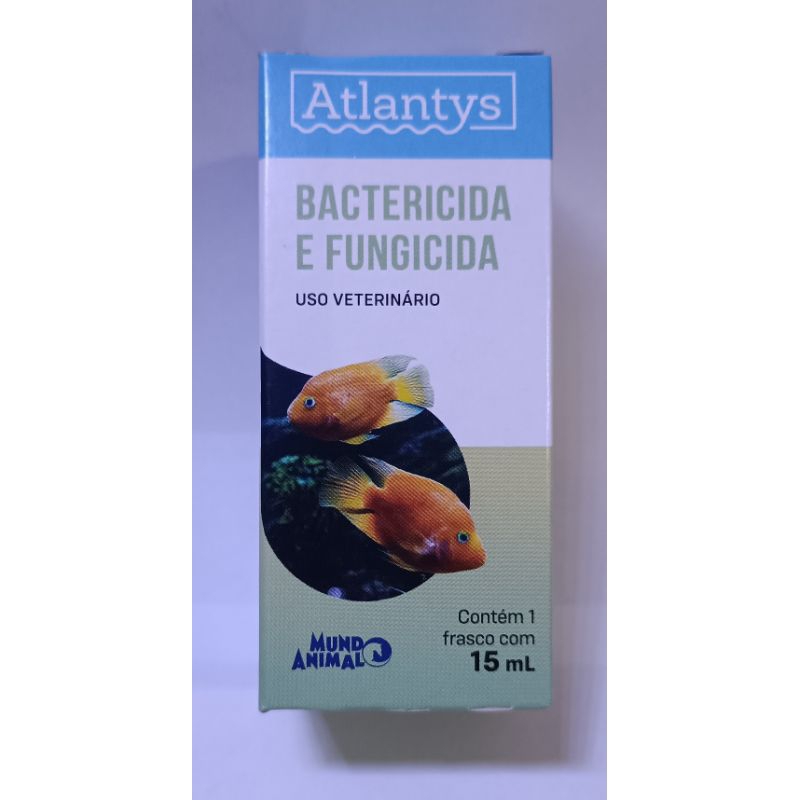Bactericida e fungicida para peixes, Atlantys 15 ml | Shopee Brasil