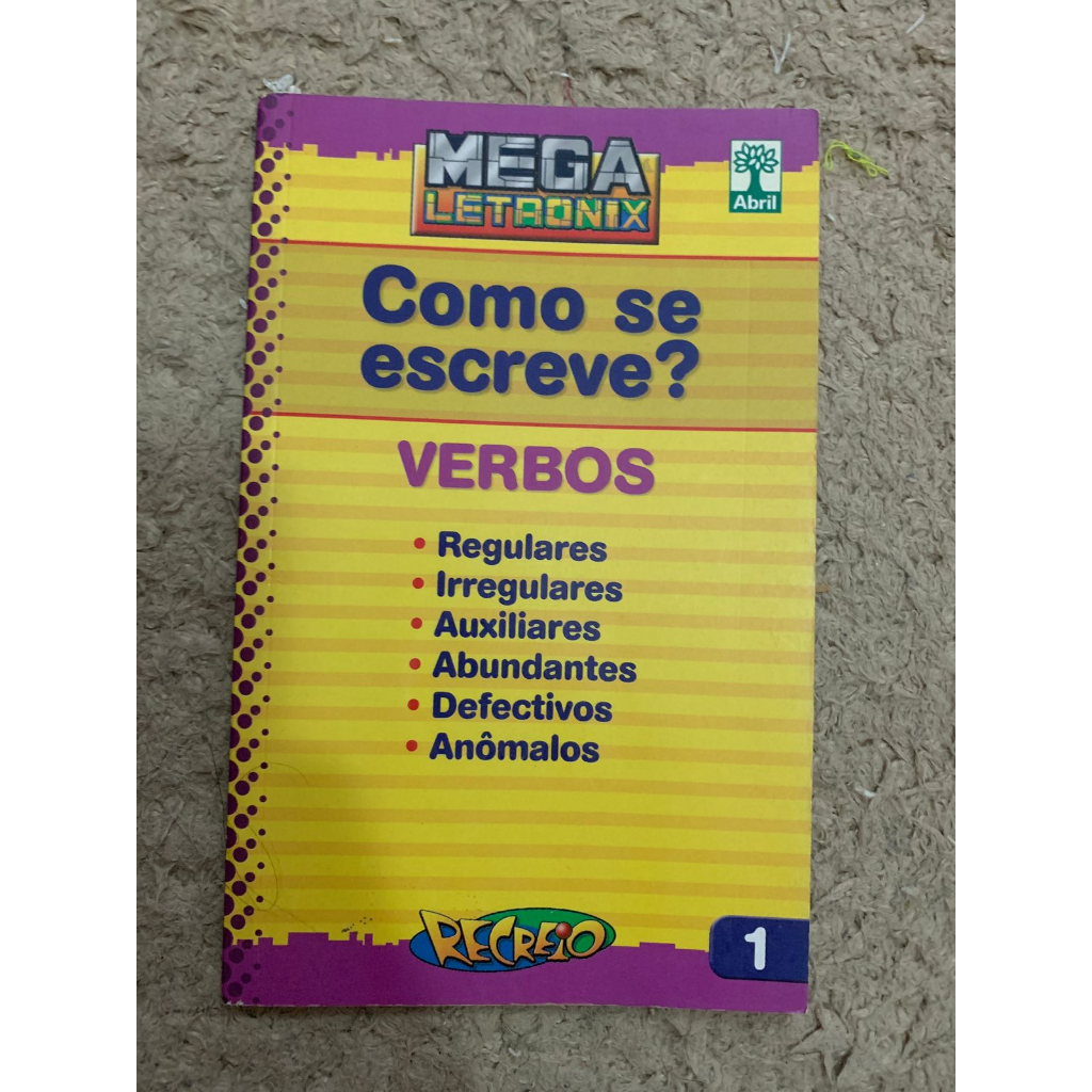 Como se escreve verbos? Mega Letronix | Shopee Brasil