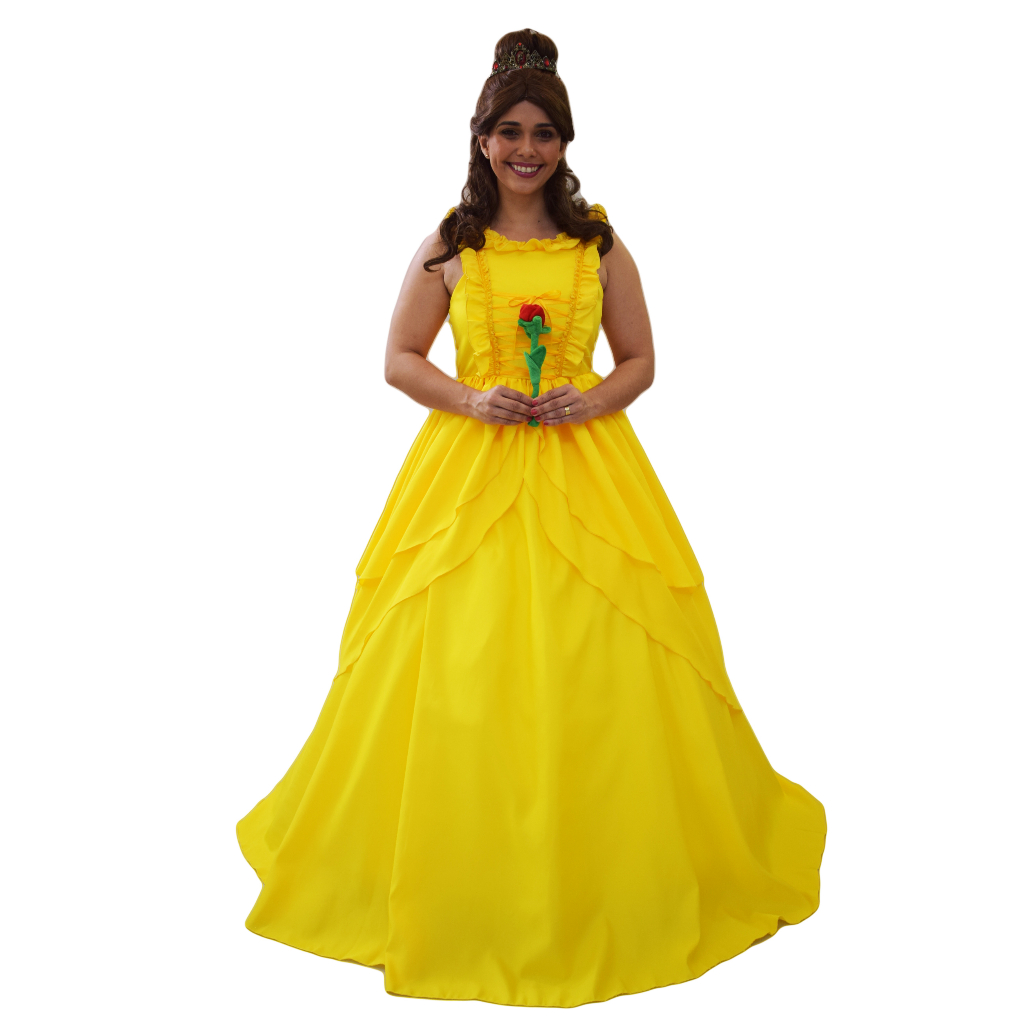 Vestido Rapunzel Disney Princesa Moderna Luxo Adulto Cosplay