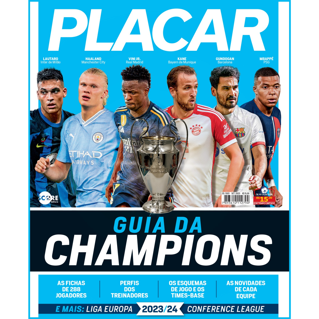 PLACAR CHAMPIONS LEAGUE GUIDE 2022 2023 PLAYERS PROFILES Brazil Soccer  Magazine