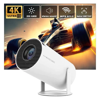 Magcubic-Projetor Hy300 4K Android 11, Wifi6 duplo, 200 ANSI, Allwinner H713, BT5.0, 1080P, 1280x720P, Cinema em casa, ao ar livre